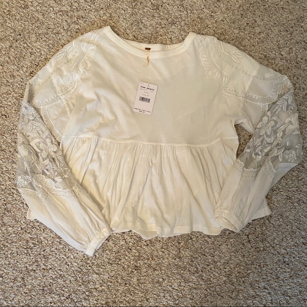 NWT free people long sleeve tee